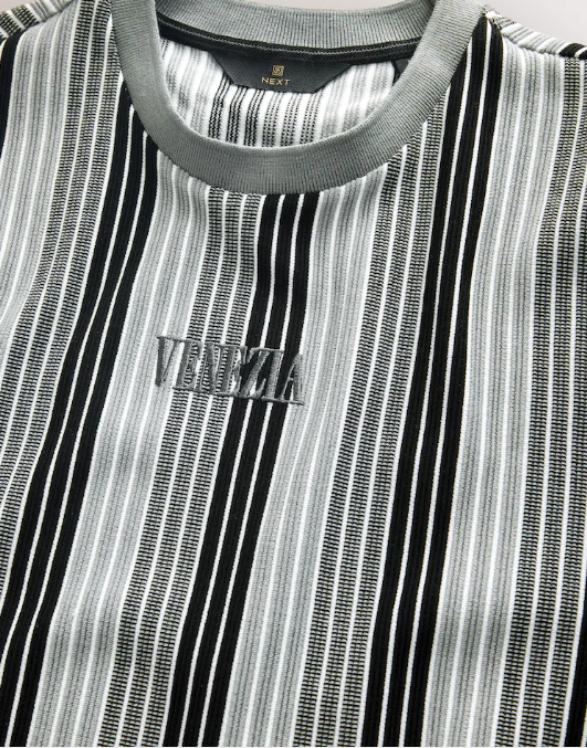 Mens striped knit top