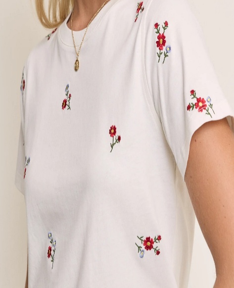 Womens embroidered t-shirt