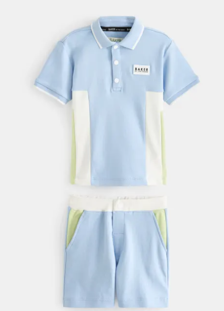 Kids pastel polo set